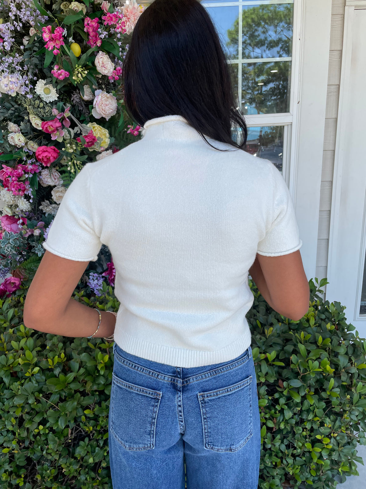 Short Sleeve Sweater - 2 Colors