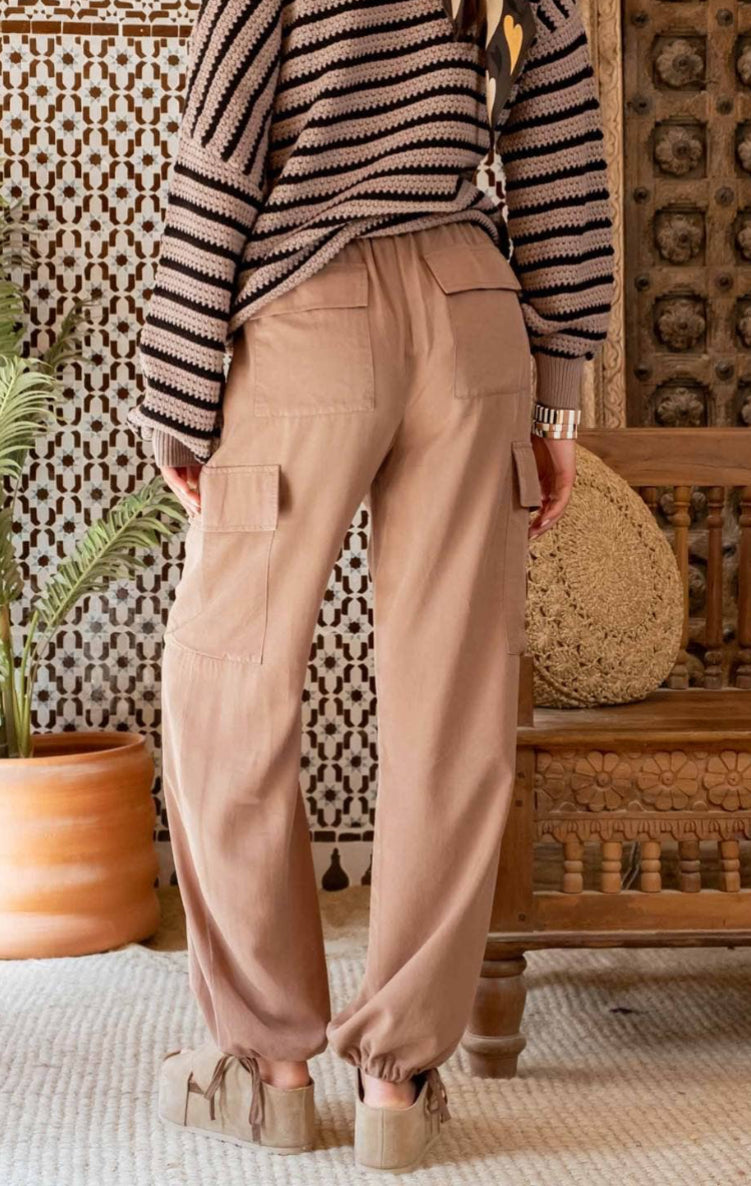 Drawstring Cargo Pants