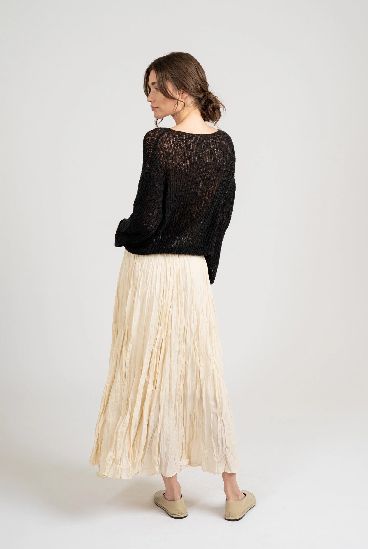 Crinkle Maxi Skirt