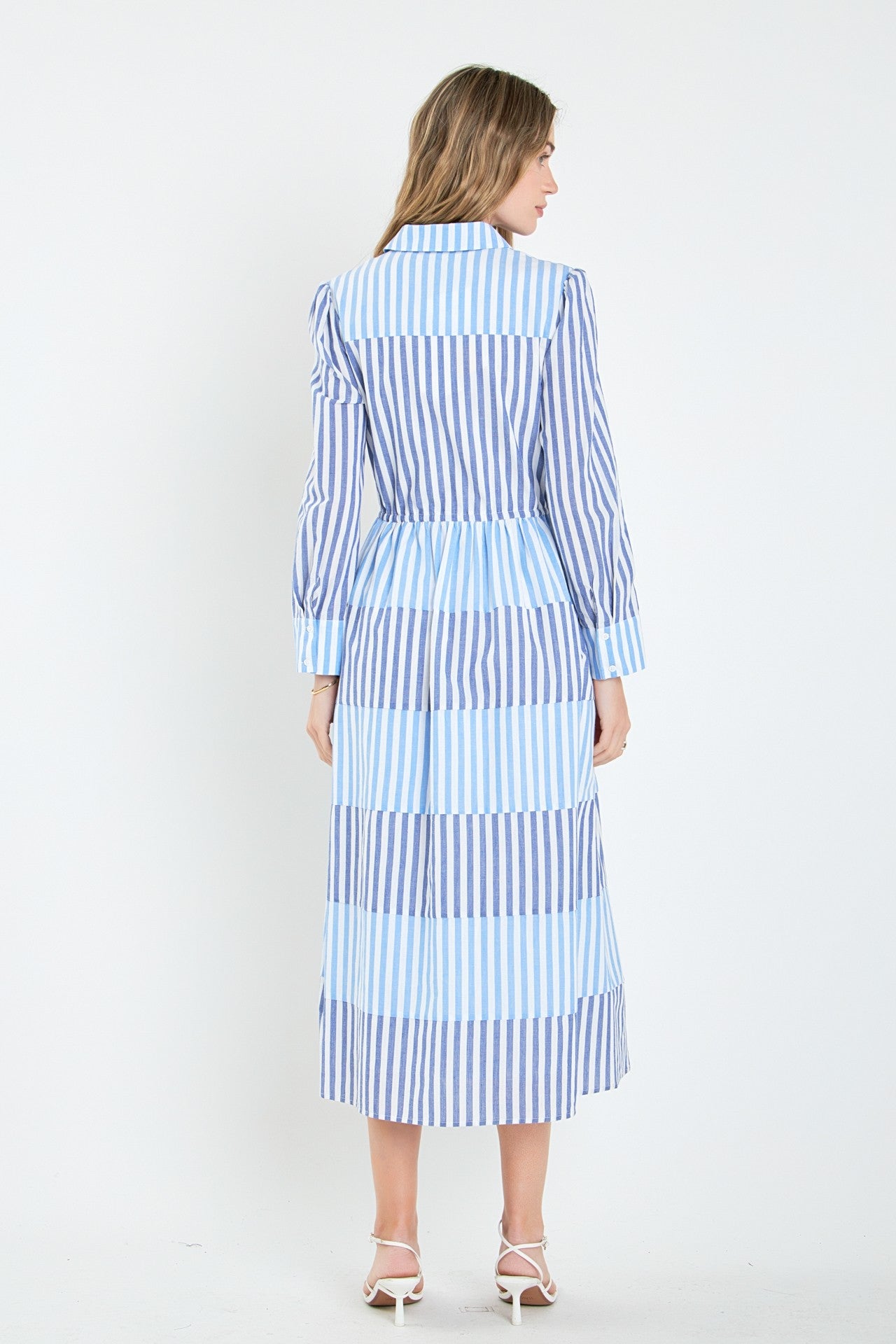 Striped Block Maxi Dress