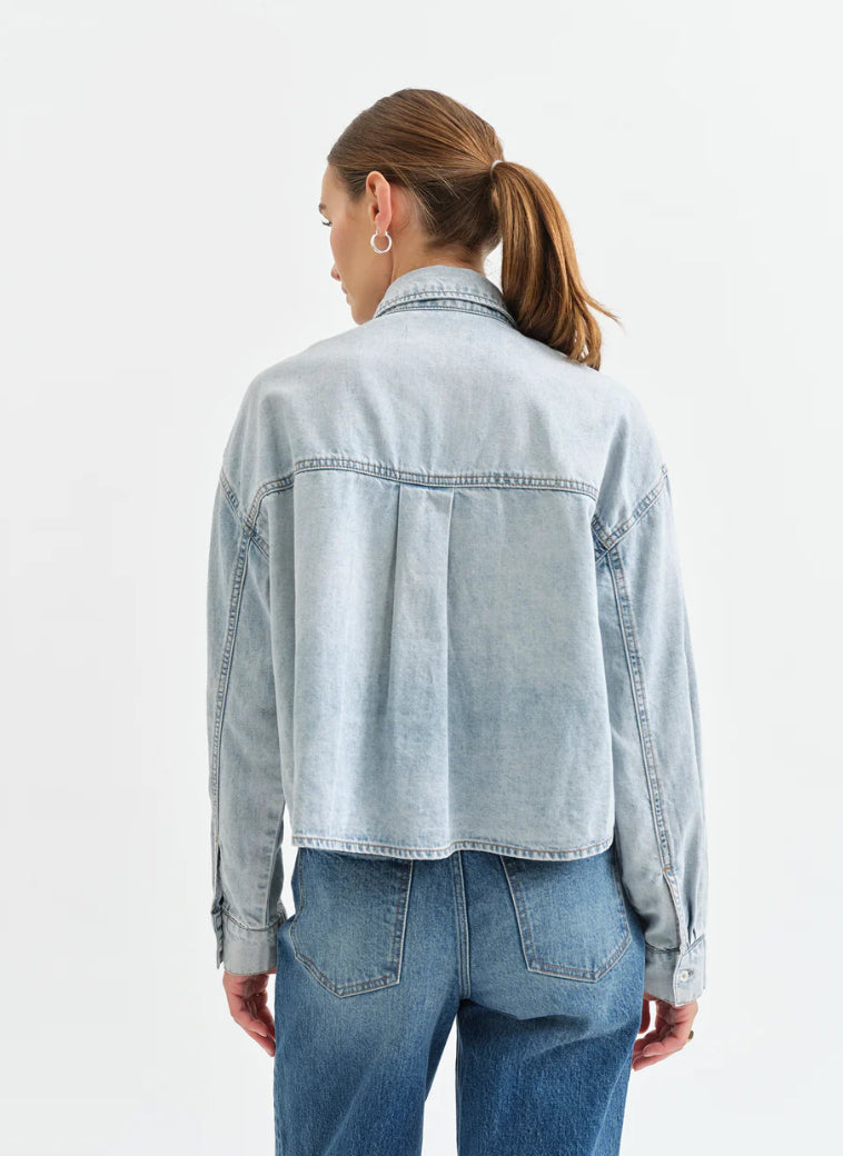 The Editor Cropped Button Up in Call Me