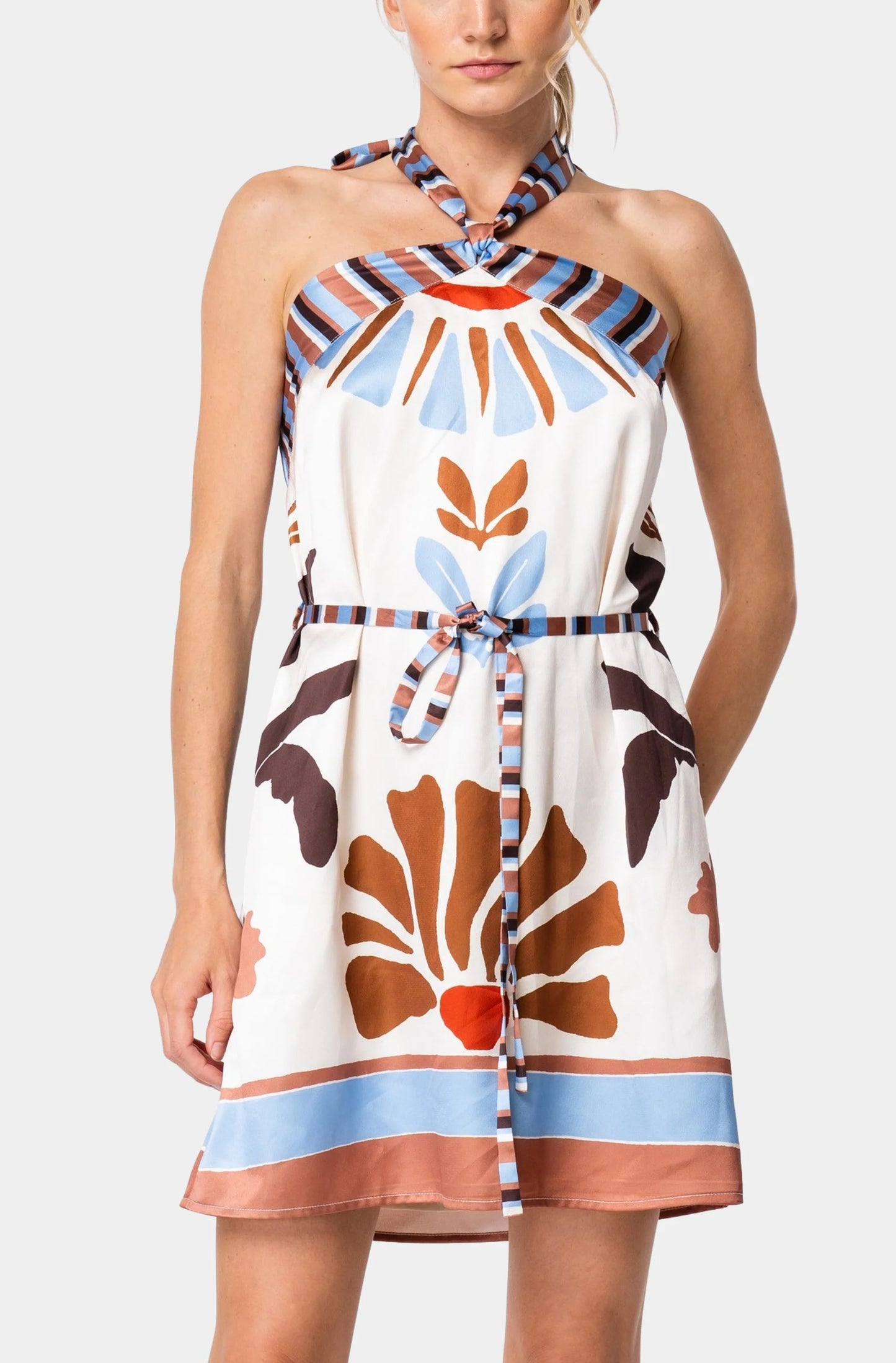 Lio Cross Neck Halter Dressie