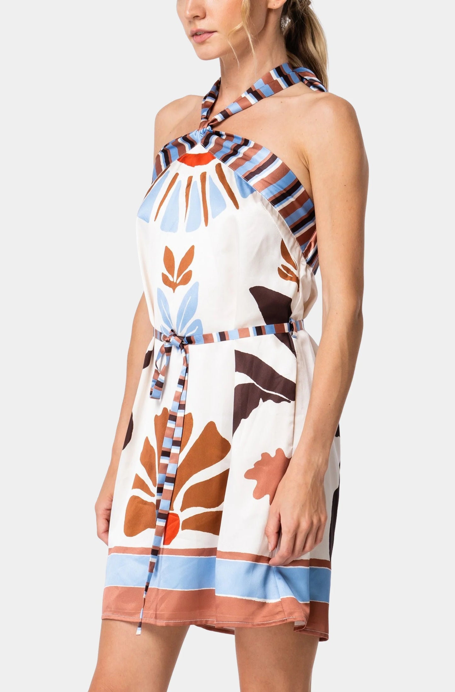 Lio Cross Neck Halter Dressie