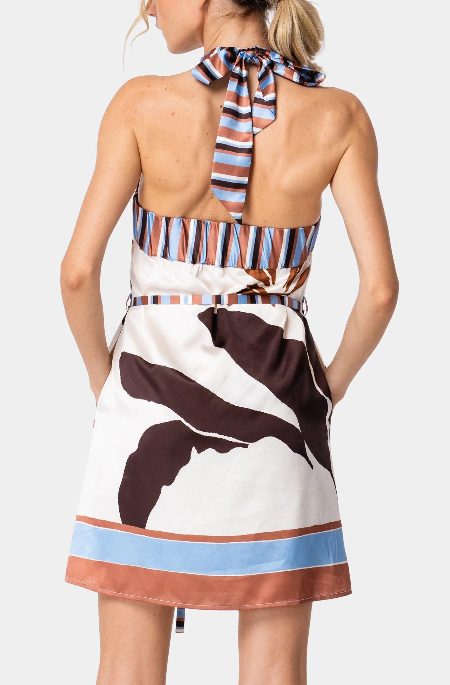 Lio Cross Neck Halter Dressie