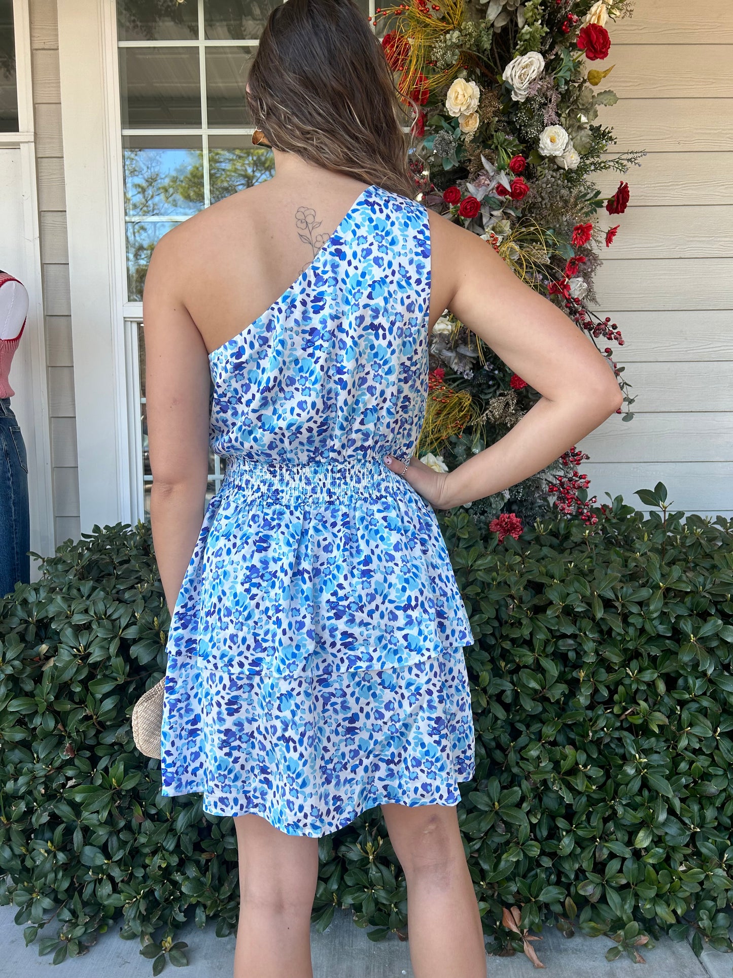 Dew Drop One Shoulder Dress