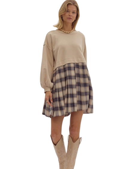 Thankful Dress- Sand