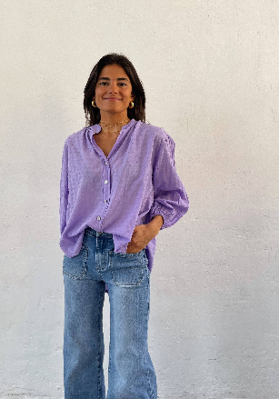 Julia Lavender Blouse