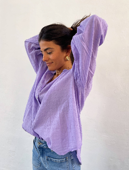 Julia Lavender Blouse