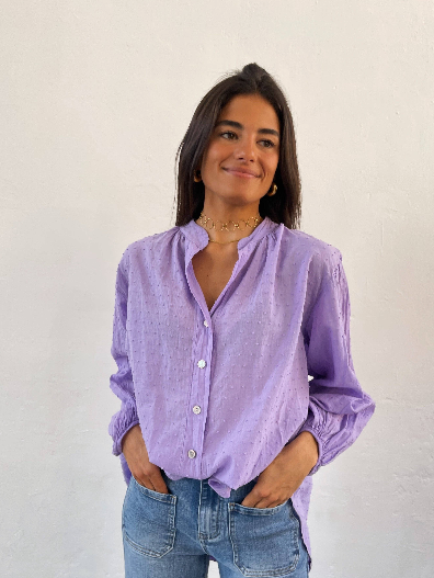 Julia Lavender Blouse