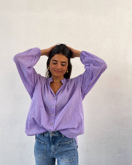 Julia Lavender Blouse