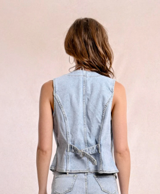 Clarrisa Denim Vest