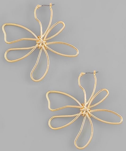 Wired Flower Earring