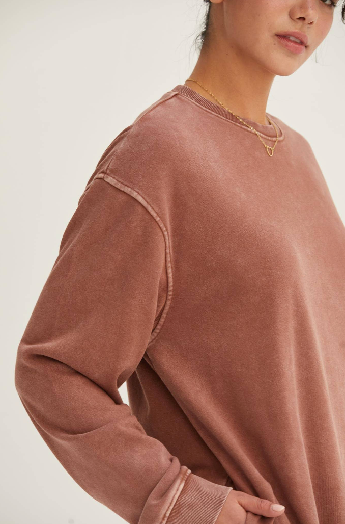 Chestnut Sweatshirt Dress