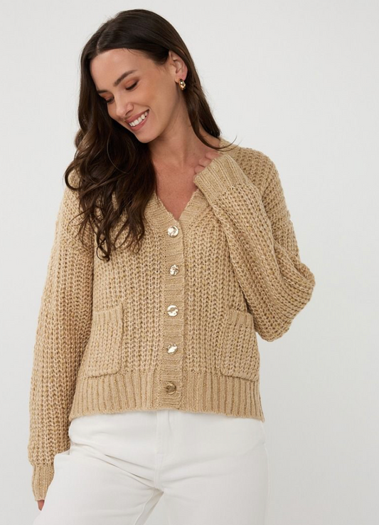 Golden Caramel Cardigan