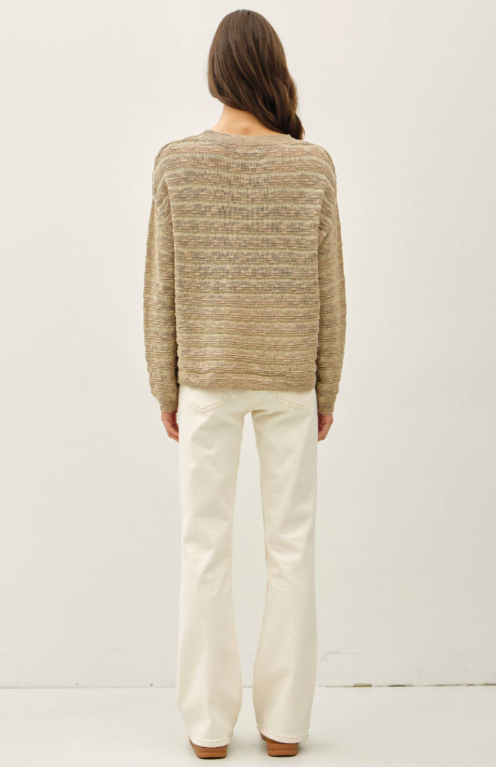 Striped Textured Sweater