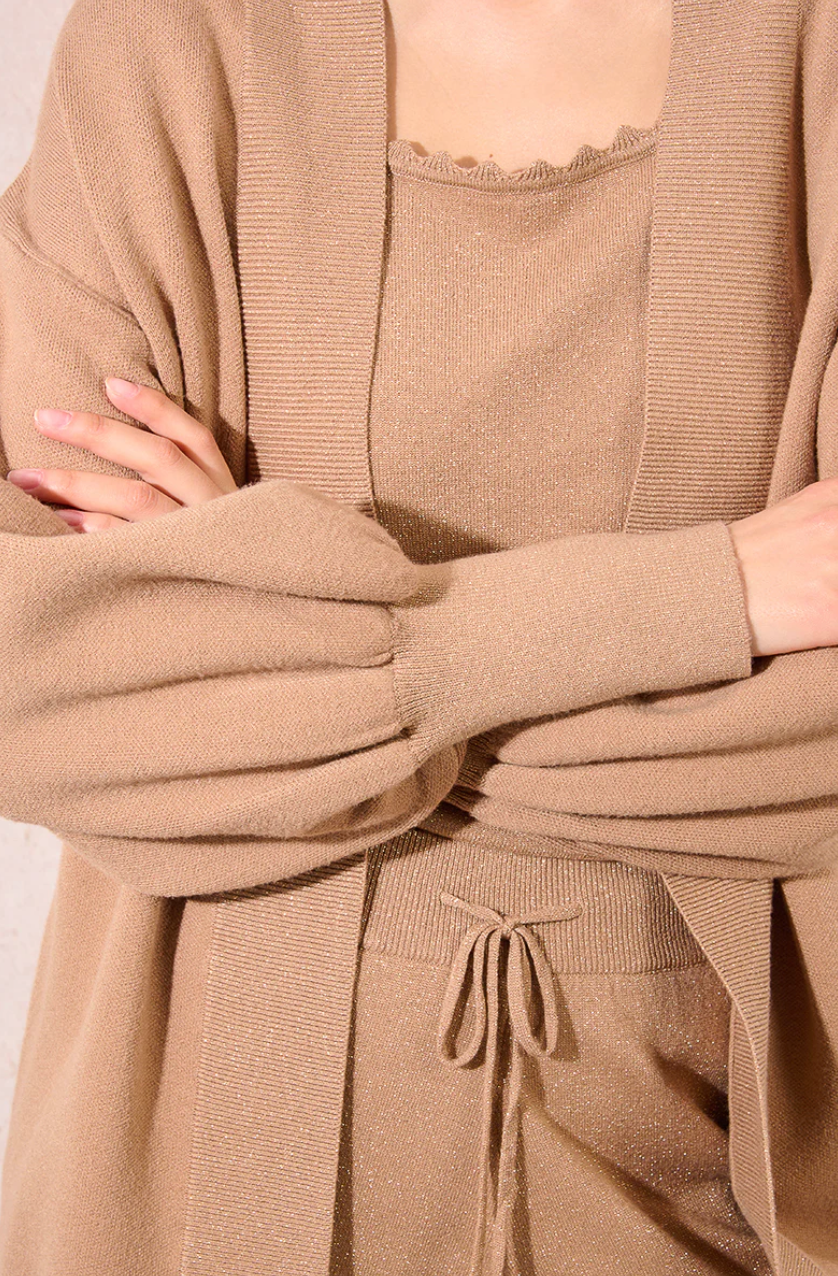 Golden Beige Cardigan