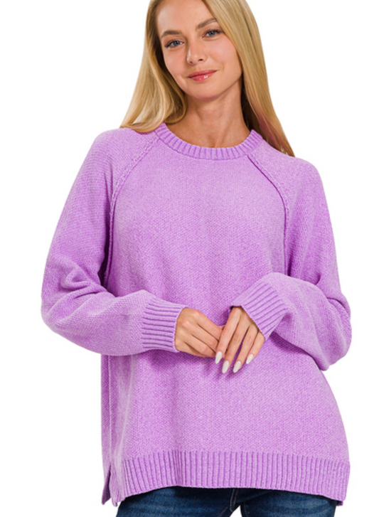 Lavender Chenille Sweater