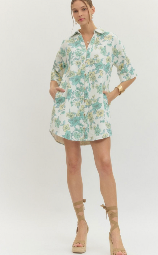 Garden Grove Dress - Blue