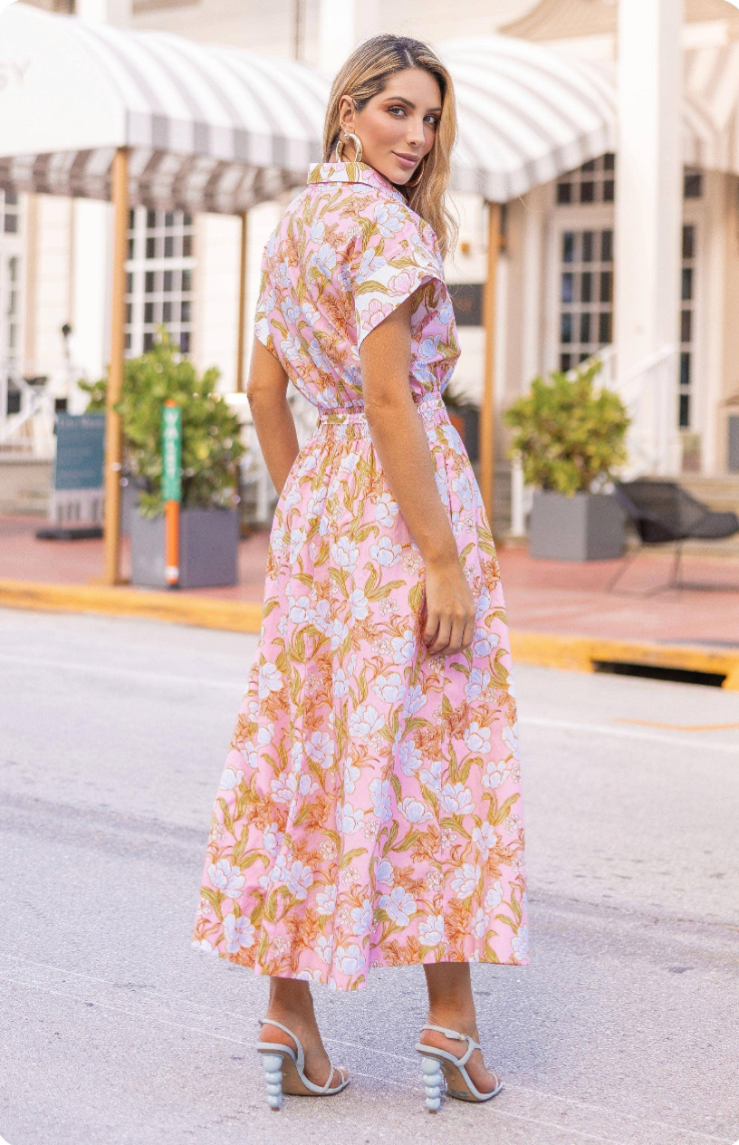 Sally Block Print Dress