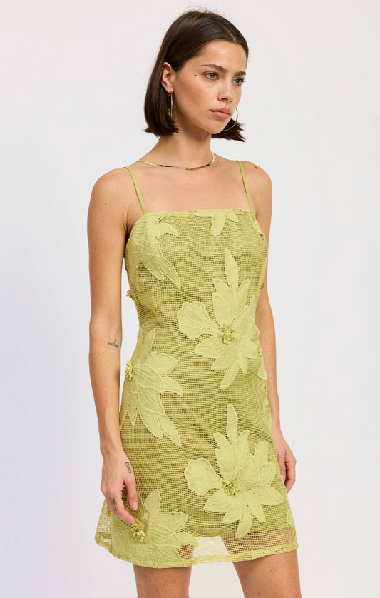 Sublime Lime Mini Dress