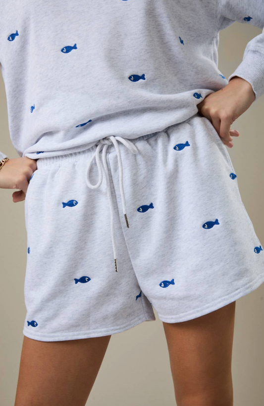 Embroidered Dory Short