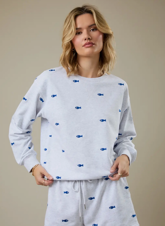 Embroidered Dory Sweatshirt