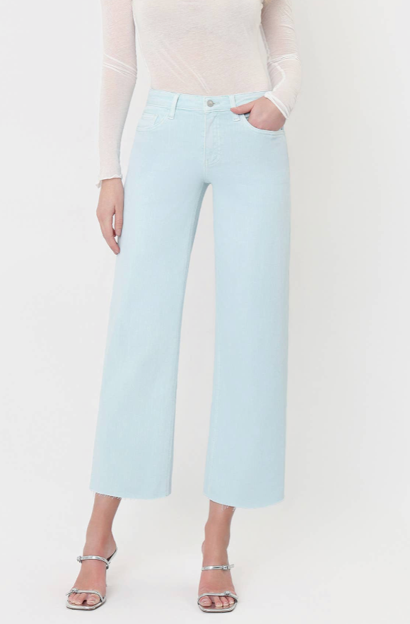 Summer Sky Cropped Denim