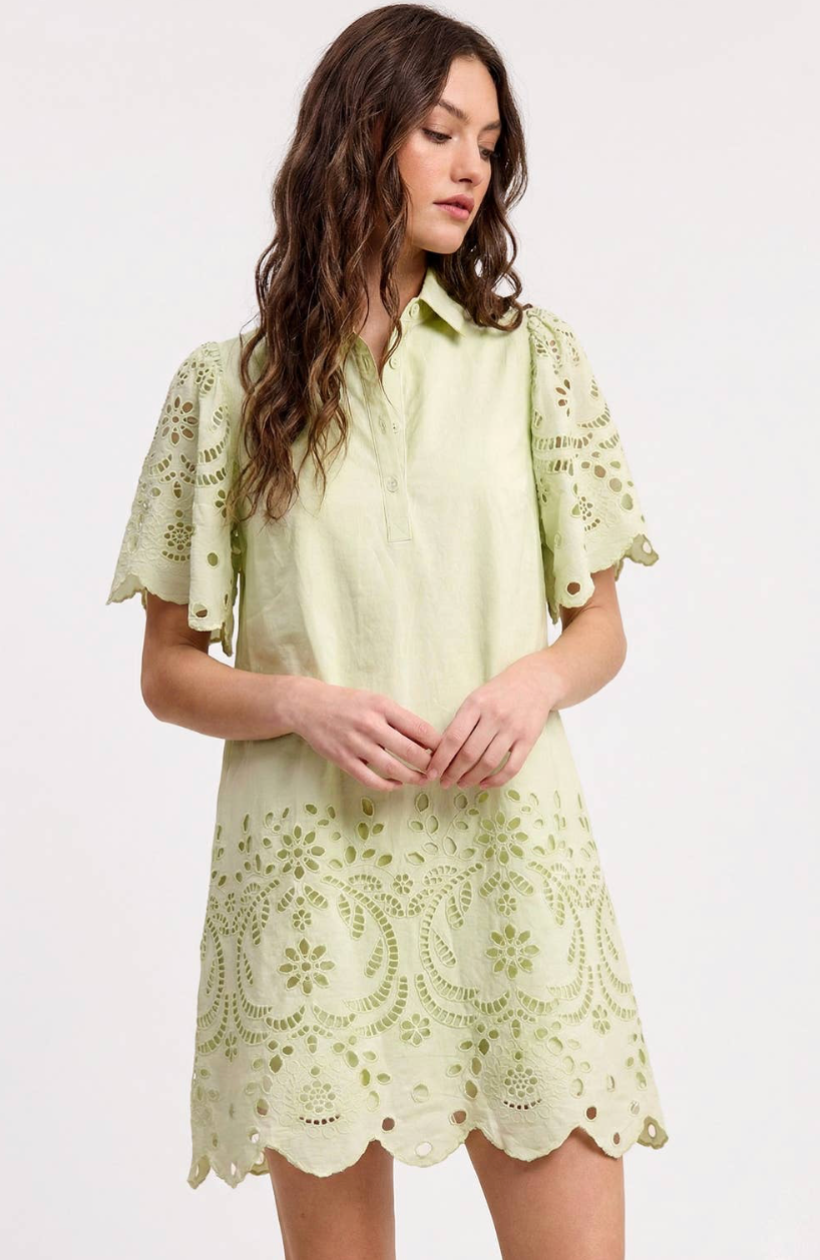 Irish Mint Mini Dress