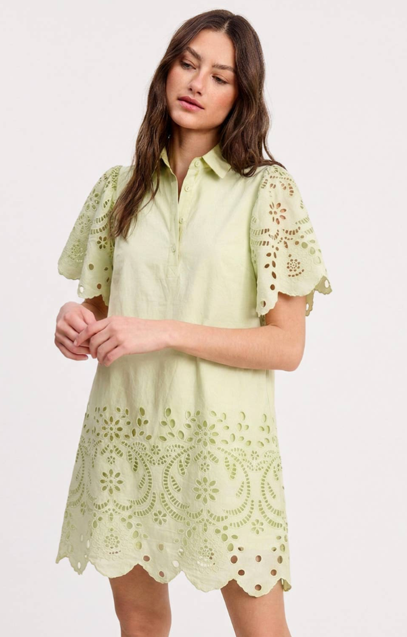 Irish Mint Mini Dress