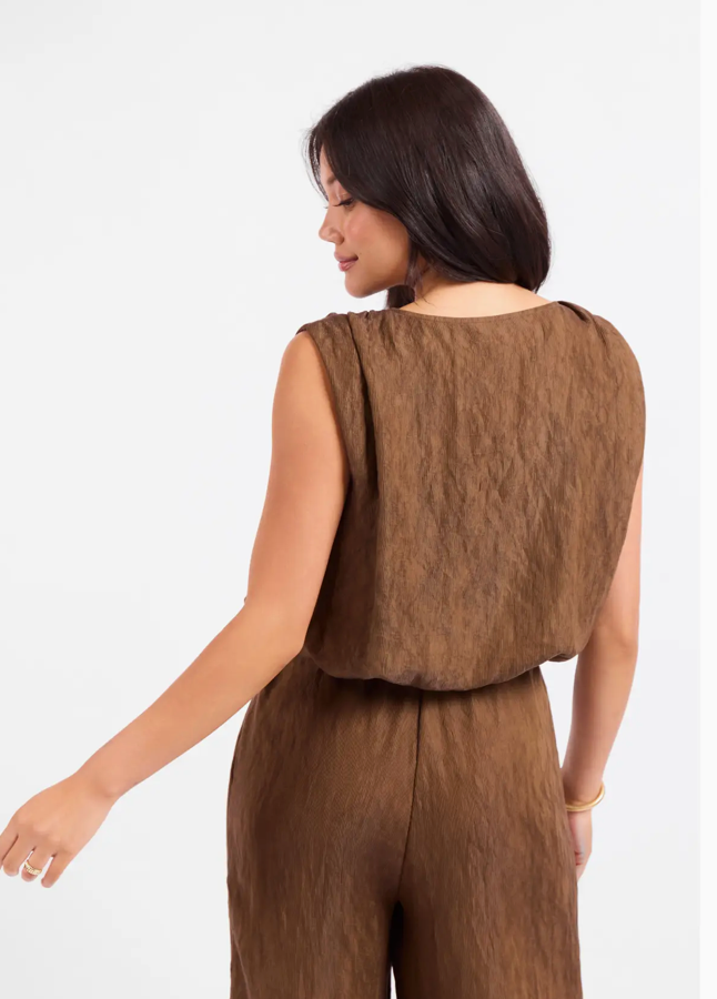 Bronze Olive Bubble Top