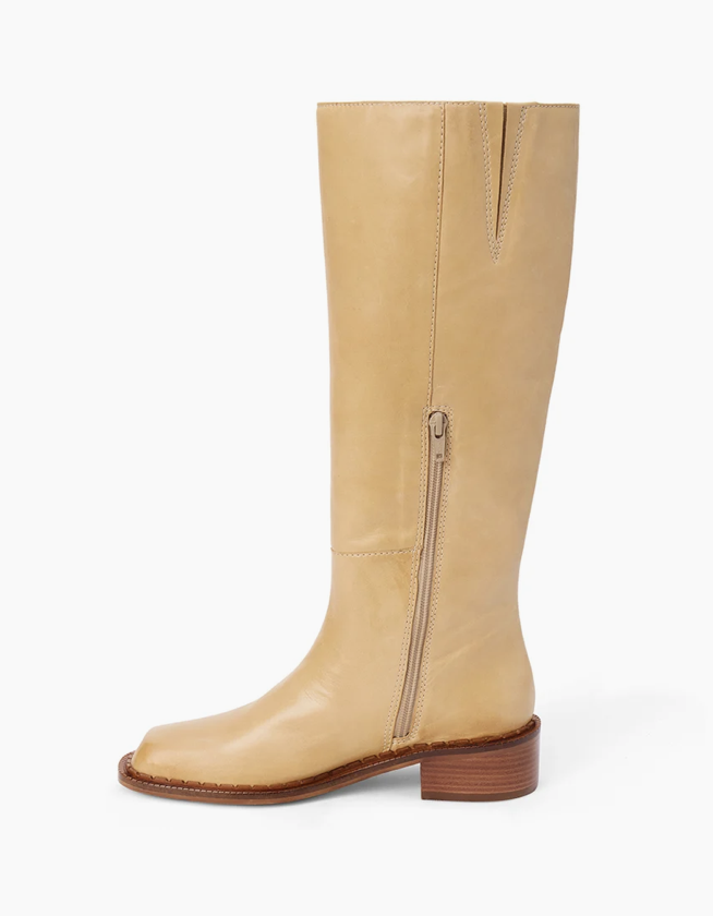 Franklin Knee High Boot - Natural