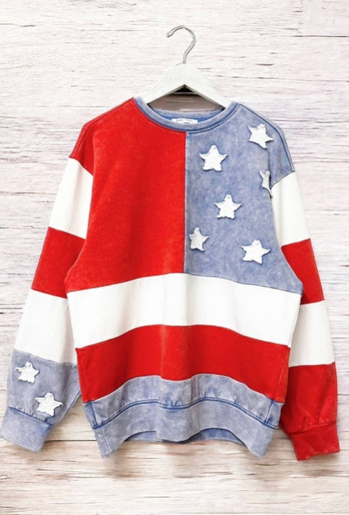 Americana Flag Sweatshirt