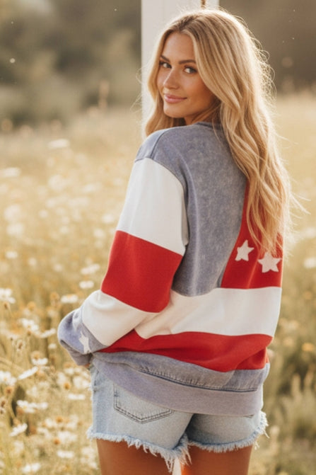 Americana Flag Sweatshirt