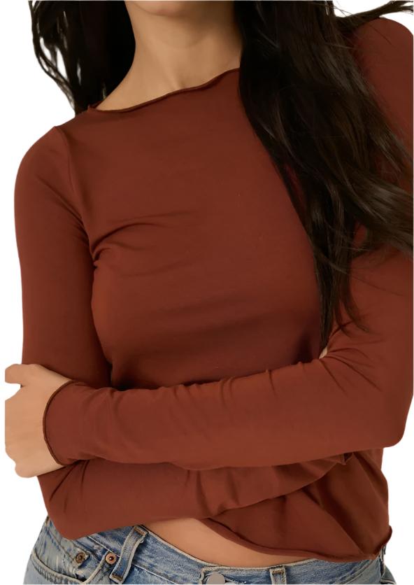 PST Vera Boatneck Long Sleeve Top