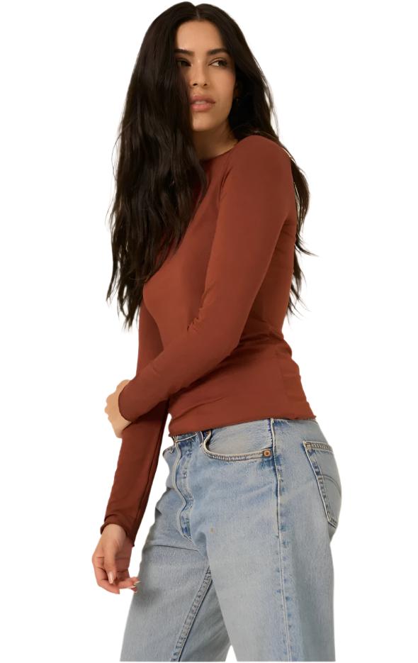 PST Vera Boatneck Long Sleeve Top