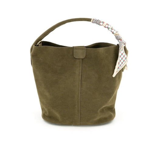 Suede Bucket Bag