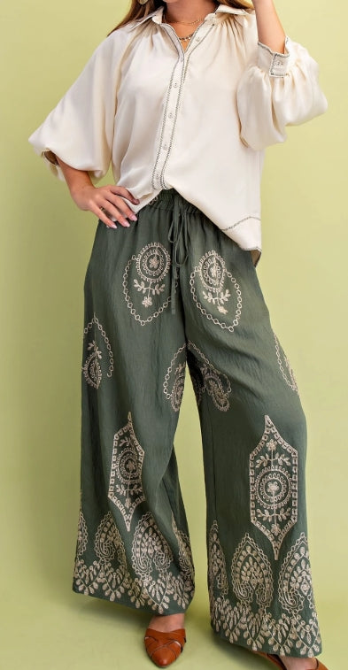 Olive Mix Pant