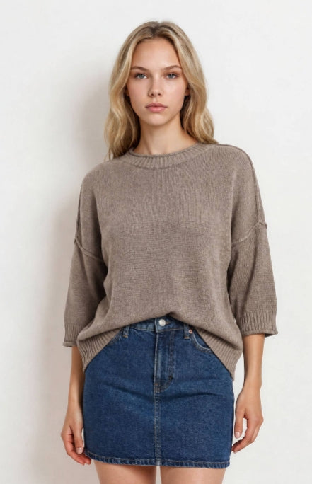 Exposed Seam Sweater - 3 Colors