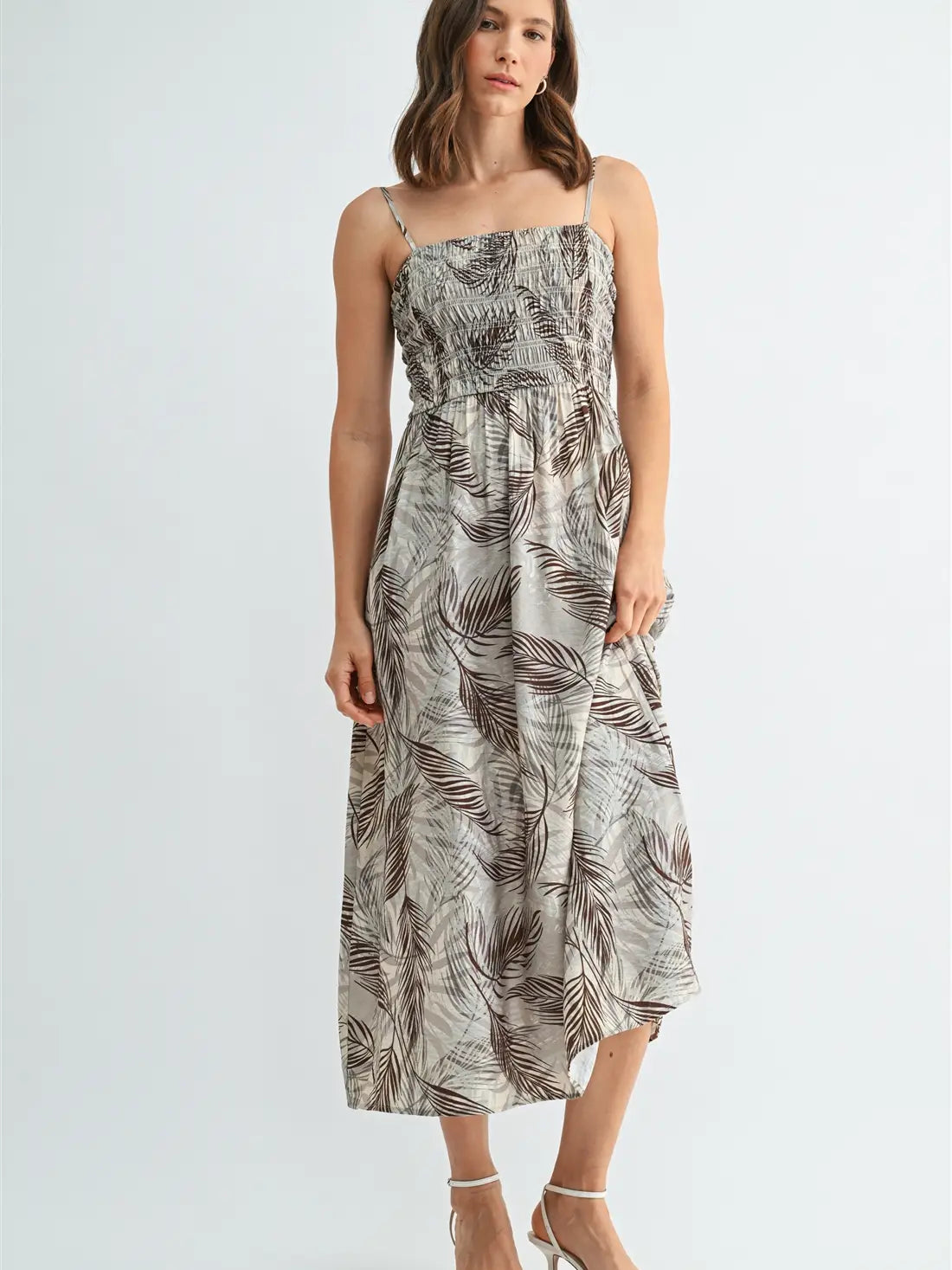 Leaf Print Dress
