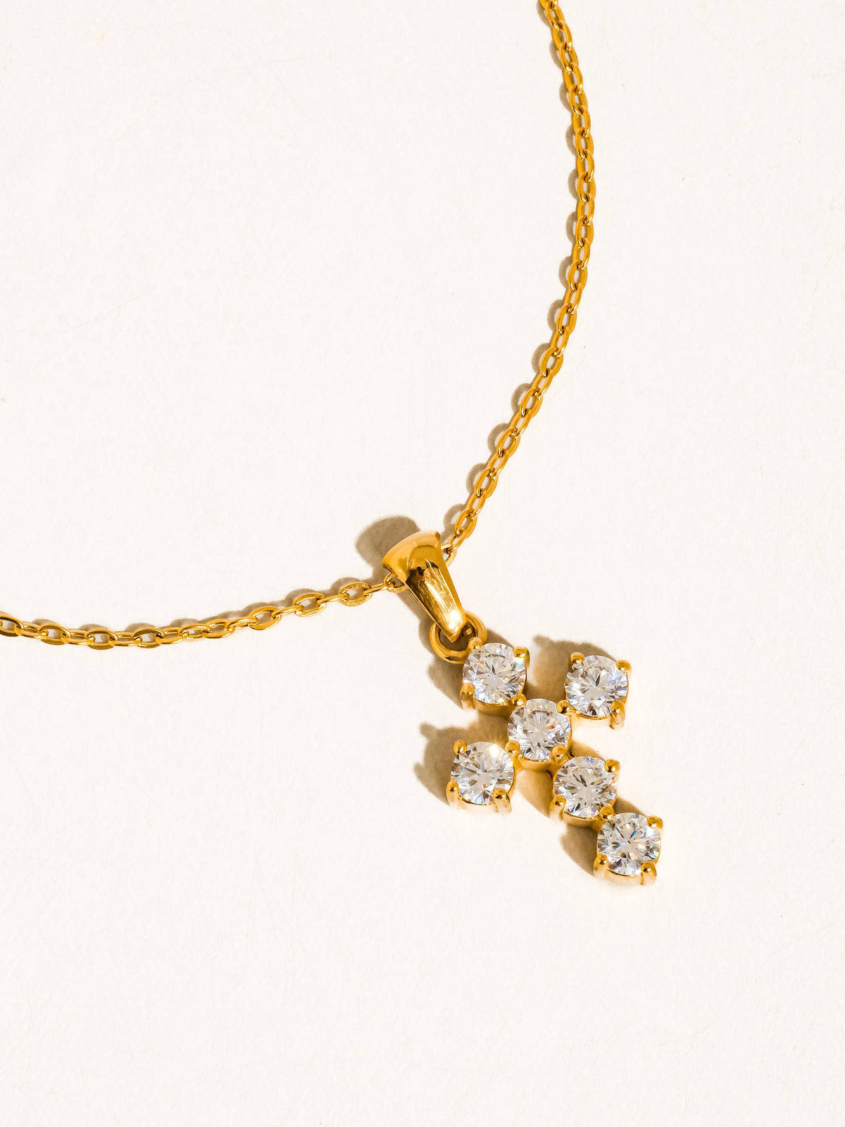 Raimon 18K Gold Cross Necklace