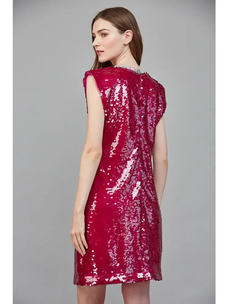 Ruby Rhinestone Dress