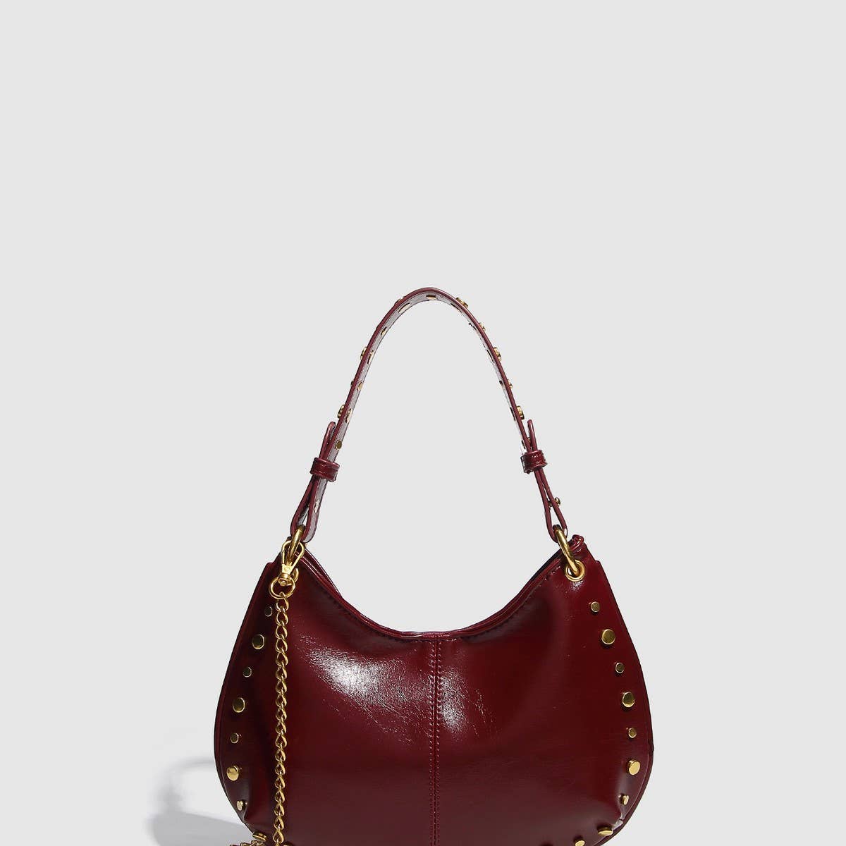 Studded Boston Handbag