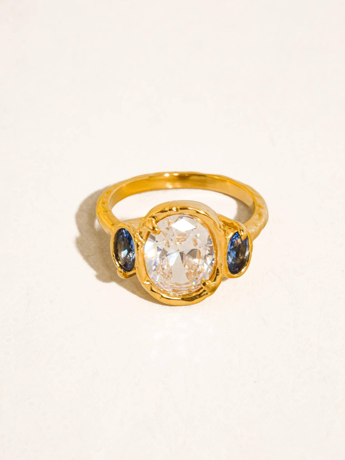 Chamonix 18K Gold Non-Tarnish Statement Trio Ring