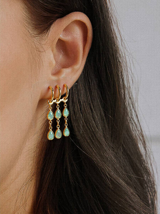 Fresco 18K Gold Vintage Drop Earrinngs