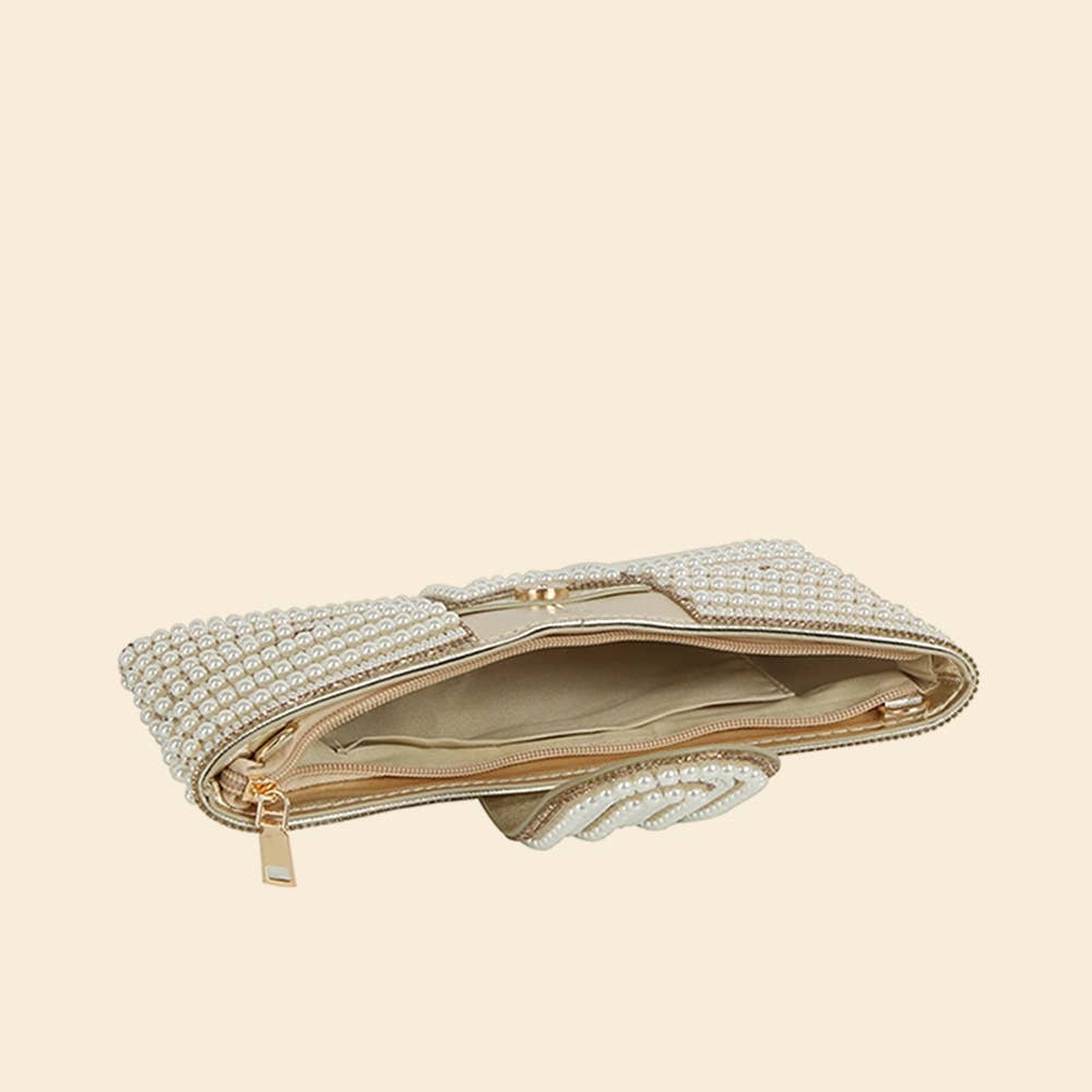 Pearl Bow Evening Bag