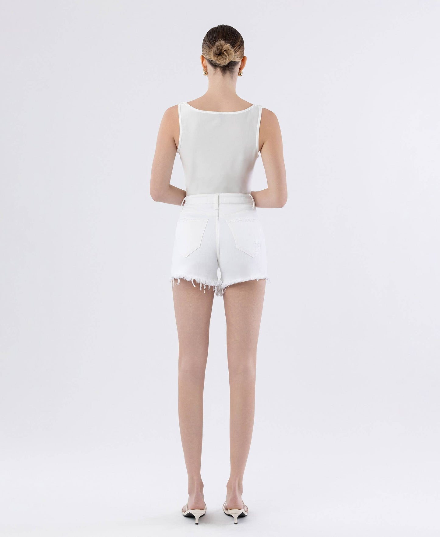 Tummy Control White Short