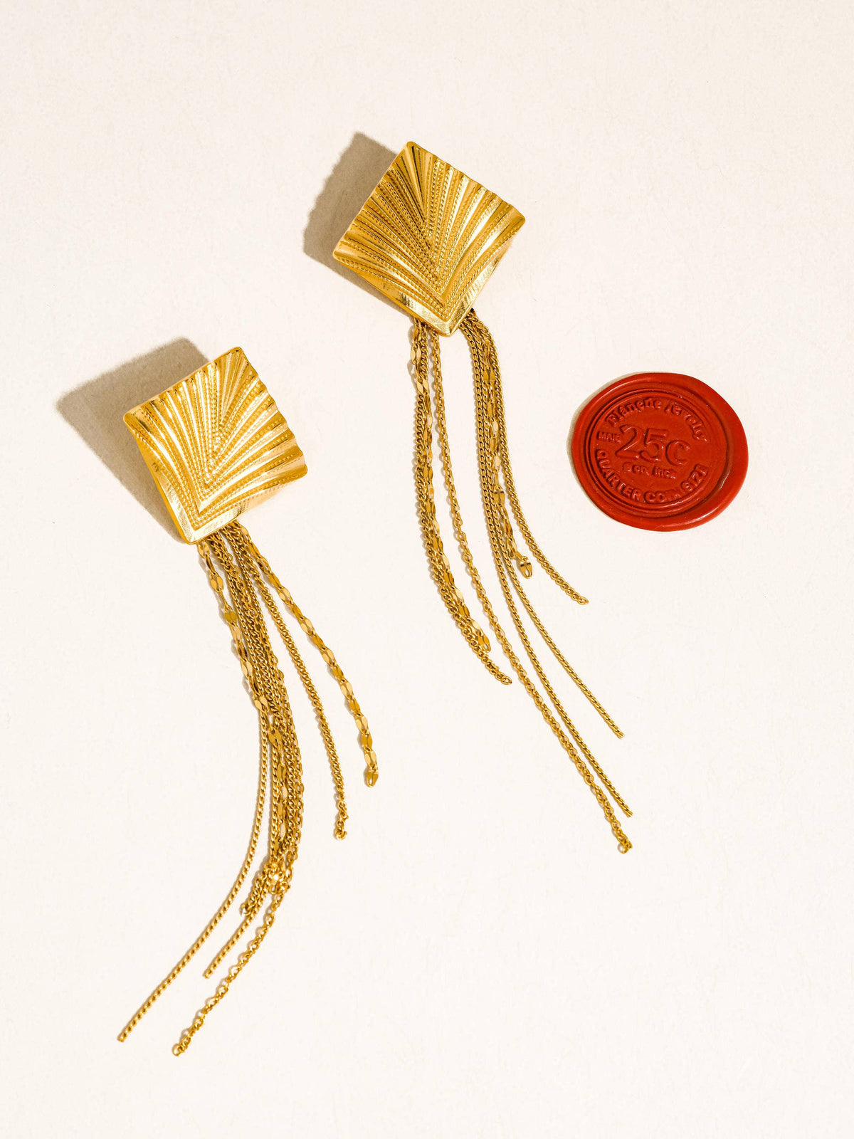 Cancale 18K Gold Non-Tarnish Drop Earrings