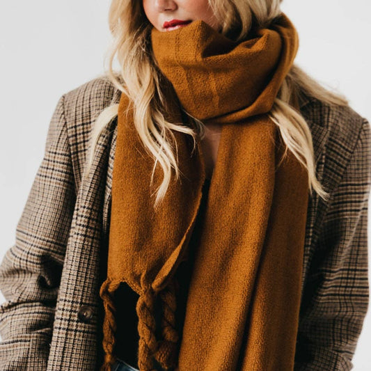 Twyla Twisted Tassel Scarf: 3 Colors