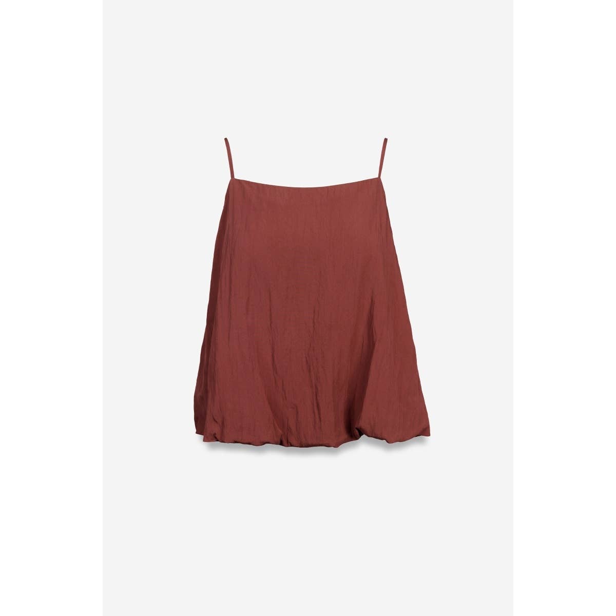 Billowy Cami Top With Bubble Hem