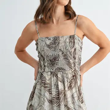 Leaf Print Dress